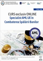 Curs online Specialist AML UE în Combaterea Spălării Banilor