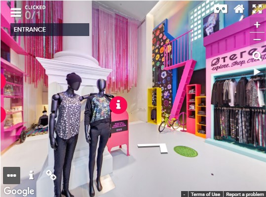 Vă prezentam un Tur Virtual utilizat pentru prezentarea unui Magazin de retail dintr-un Mall din Iasi